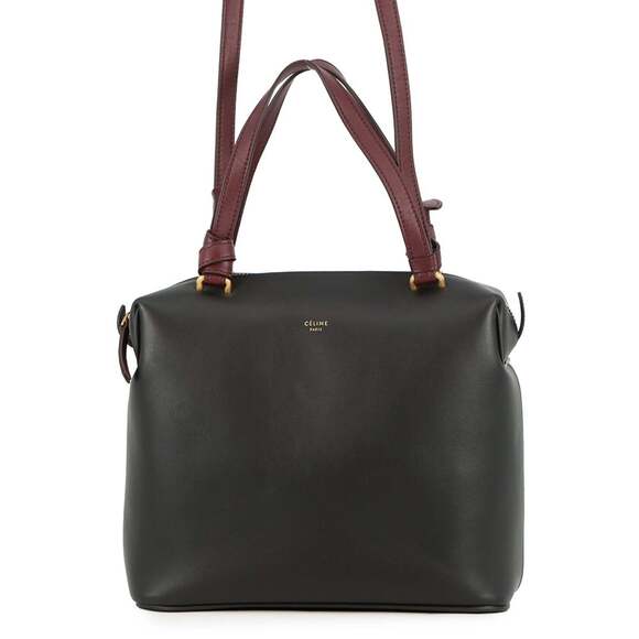 CELINE Handbags - Celine Soft Cube Small Leather Handbag 181613 CELINE 2-way Shoulder Bag Black